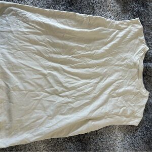Casual Cream Sleeveless Top